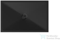 SAPHO GSI EXTRA FLAT zuhanytálca, ExtraGlaze, 120x80x2cm, matt fekete (46120826) (46120826) - furdoszoba-szaniter