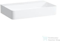 Laufen Val SaphirKeramik 65x42 cm-es mosdó csaplyuk és túlfolyó nélkül, LCC Active bevonattal, fehér H810284A001121 (H810284A001121)