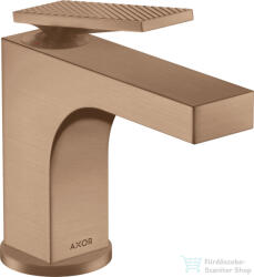 Hansgrohe AXOR CITTERIO 90 mosdó csaptelep automata leeresztővel, rombuszmetszéses fogantyúval, szálcsiszolt vörös arany hatású 39001310 (39001310)