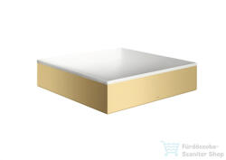 Hansgrohe AXOR SUITE 40x40 cm-es pultra ültethető mosdó csaplyuk nélkül, matt fehér/szálcsiszolt arany hatású 42003250 (42003250)