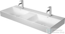 Duravit DURASQUARE 1200x470 mm-es bútorral aláépíthető csiszolt dupla mosdó Wondergliss bevonattal, 23531200711 (23531200711)
