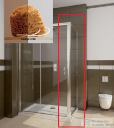 Radaway Premium Plus S 90 oldalfal DWJ és DWD tolóajtóhoz króm/barna 33403-01-08N (33403-01-08N)