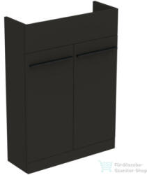 Ideal Standard I. Life S 60x21 cm-es 2 ajtós álló szekrény mosdó és fogantyú nélkül, Carbon grey matt T5298NV (T5298NV)