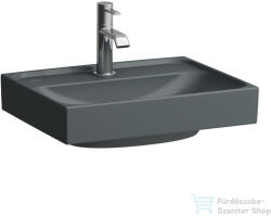 Laufen MEDA 45x35 cm-es falra/bútorra szerelhető csiszolt aljú mosdó, matt grafit H8161117581041 (H8161117581041)