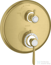 Hansgrohe Axor Montreux termosztátos falsík alatti kád/zuhany csaptelep, szálcsiszolt sárgaréz hatású 16801950 (16801950)