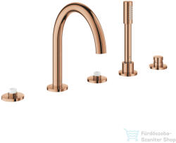 GROHE ATRIO PRIVATE 5 üléses kádtöltő csaptelep fogantyú és alaptest nélkül, Warm Sunset 25224DA0 (25224DA0)