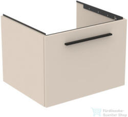 Ideal Standard I. Life B 60x50, 5 cm-es 1 fiókos fali szekrény mosdó és fogantyú nélkül, Sand beige matt T5269NF (T5269NF)
