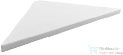 SAPHO ABELINE rockstone sarokpolc, 200x12x200mm, matt fehér (AE200-0101) (AE200-0101)