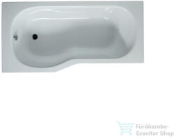 Jika TIGO 160x80 cm-es aszimmetrikus kád előlapos beépítéshez, láb és lefolyó nélkül, balos, fehér H2232100000001 (H2232100000001)