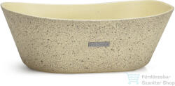S.V.I.S. Design mosdó 50 cm LIBRA SANDBLASTED - sötét sárga, dekor nélkül, matt lakk UBX. LIBRA. SB. 050.106. 00.00. 1 (UBX_LIBRA_SB_050_106_00_00_1)