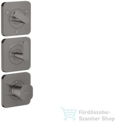 Hansgrohe AXOR CITTERIO C termosztátos falsík alatti kád /zuhany csaptelep, polírozott fekete króm 49710330 (49710330)