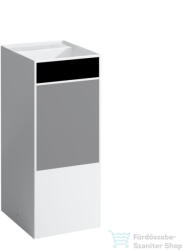 Laufen Kartell By Laufen szabadon álló mosdó csaplyuk és túlfolyó nélkül, speciális rejtett lefolyóval, fehér, fekete, szürke H811331D031121 (H811331D031121)