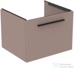 Ideal Standard I. Life B 60x50, 5 cm-es 1 fiókos fali szekrény mosdó és fogantyú nélkül, Greige matt T5269NH (T5269NH)