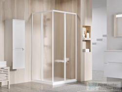 RAVAK SUPERNOVA SRV2+SRV2 80x100 cm-es tolóajtós, sarokbelépős zuhanykabin, fehér/grape 14V401O2ZGSET80100 (14V401O2ZGSET80100)