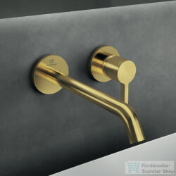 Ideal Standard JOY falsík alatti mosdó csaptelep 22, 5 cm-es kifolyóval, alaptest nélkül, Brushed Gold A7379A2 (A7379A2)