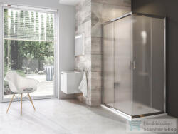 RAVAK BLIX BLRV2K+BLRV2K 90x120 cm-es tolóajtós, sarokbelépős zuhanykabin, króm/grape 1XV70C00ZGSET90120 (1XV70C00ZGSET90120)