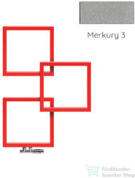 Radeco LOCO 3 970x685 design radiátor, MERKURY 3 (metál világosszürke) színben, jobbos (Radeco_LOCO_3_J_MERKURY3)