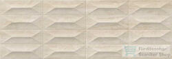 Marazzi Marbleplay Str. Gemma Travertino 3D Rett. 30x90 cm-es fali csempe M4PG (M4PG)