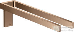 Hansgrohe AXOR UNIVERSAL RECTANGULAR 38 cm-es fix dupla törölközőtartó, polírozott vörös arany hatású 42622300 (42622300)