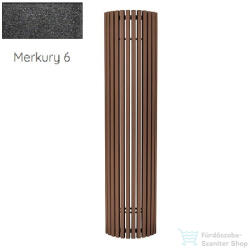 Radeco CARRERA P 1800x430 íves design radiátor, MERKURY 6 (metál fekete) színben (Radeco_CARRERA_P_MERKURY6)