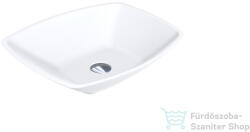 LunArt Tammi 55, 5x40 cm-es pultra ültethető öntöttmárvány mosdó csaplyuk és túlfolyó nélkül, matt fehér 5999123001733 (5999123001733)