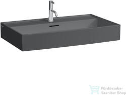 Laufen Kartell By Laufen 80x46 cm-es csiszolt aljú mosdó 1 csaplyukkal, Graphite matt H8163367581041 (H8163367581041)