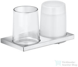 KEUCO EDITION 11 szappanadagoló, 180 ml, pohártartóval, króm 11153019000 (11153019000)