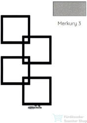 Radeco LOCO 4 MINI 915x500 design radiátor, Merkury 3 (metál világosszürke) színben, balos (Radeco_LOCO_4_MINI_B_Merkury3)