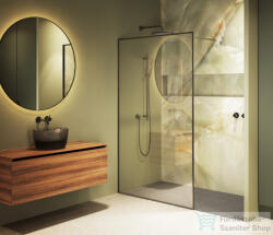 RIHO Define 400 140cm-es zuhanyfal, Gunmetal matt G010003303 (G010003303)