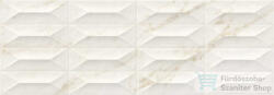 Marazzi Marbleplay Str. Gemma Ivory 3D Rett. 30x90 cm-es fali csempe M4PF (M4PF)