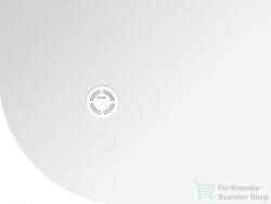 SAPHO POLYSAN FLEXIA öntöttmárvány íves zuhanytálca, méretre vágható, jobbos, 120x80x3cm, R550 (91291) (91291) - furdoszoba-szaniter