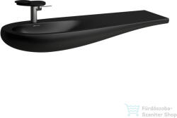Laufen Ilbagnoalessi One 120x50 cm-es ráépíthető mosdó, pult jobb oldalon, matt fekete H8149737161041 (H8149737161041)