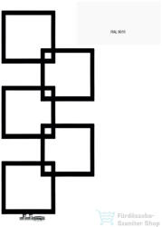 Radeco LOCO 5 MINI 1123x500 design radiátor, RAL9016 (fényes fehér) színben, jobbos (Radeco_LOCO_5_MINI_J_RAL9016)