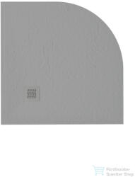 Zenon Angular Slate 70x70 cm-es negyedköríves zuhanytálca, Cemento ANG70CE (ANG70CE)