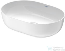 Duravit LUV 500x350 mm-es ráültethető mosdó Wondergliss bevonattal, fehér/ szatén fehér matt 03795026001 (03795026001)