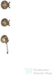 Bugnatese OXFORD 2 utas falsík alatti zuhany csaptelep csempeszeleppel, belső egységgel, bronz 6305BR (6305BR)