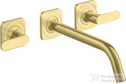 Hansgrohe AXOR Citterio M falsík alatti mosdó csaptelep 22, 6 cm-es kifolyóval, szálcsiszolt sárgaréz hatású 34315950 (34315950)