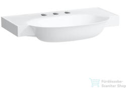 Laufen The New Classic 80x48 cm-es mosdó 3 csaplyukkal, túlfolyó nélkül, matt fehér H8138557571581 (H8138557571581)