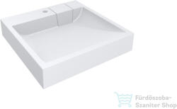 LunArt Colette 60, 3x59, 8 cm-es öntöttmárvány mosdó, matt fehér 5999123005441 (5999123005441)