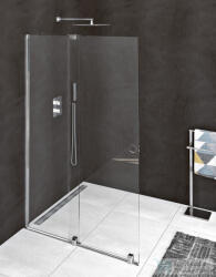 SAPHO POLYSAN MODULAR SHOWER tolóajtó fix résszel, 1400mm, transzparent üveg (MS5-140) (MS5-140) - furdoszoba-szaniter