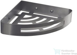 SAPHO SMART sarokpolc zuhanyzóba, 210x45x210mm, gun metal (247981) (247981) - furdoszoba-szaniter
