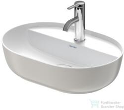 Duravit LUV 500x350 mm-es ráültethető mosdó Wondergliss bevonattal, fehér/szatén szürke matt 03805023001 (03805023001)