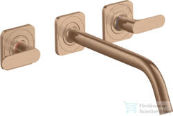 Hansgrohe AXOR Citterio M falsík alatti mosdó csaptelep 22, 6 cm-es kifolyóval, szálcsiszolt vörös arany hatású 34315310 (34315310)