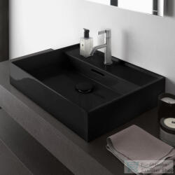 Laufen Kartell By Laufen 60x46 cm-es csiszolt aljú mosdó, fényes fekete H8163330201041 (H8163330201041)