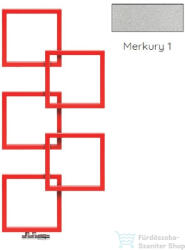 Radeco LOCO 5 1540x685 design radiátor, MERKURY 1 (metál ezüst) színben, jobbos (Radeco_LOCO_5_J_MERKURY1)