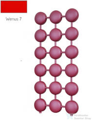 Radeco ATOM 1100x520 design radiátor, WENUS 7 (piros) színben (Radeco_ATOM_WENUS7)