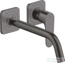 Hansgrohe AXOR Citterio M falsík alatti mosdó csaptelep 22, 7 cm-es kifolyóval, nem zárható leeresztővel, szálcsiszolt fekete króm 34116340 (34116340)