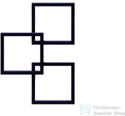 Radeco LOCO 3 MINI 707x500 design radiátor, MERKURY 7 (matt fekete) színben, balos (Radeco_LOCO_3_MINI_B_MERKURY7)