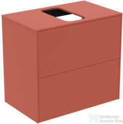 Ideal Standard CONCA 60, 2x37, 3 cm-es 2 fiókos szekrény kivágott lappal, mosdó nélkül, sunset matt T3946Y3 (T3946Y3)