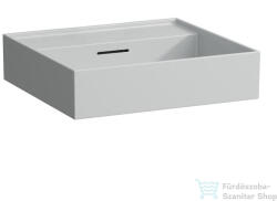Laufen Kartell By Laufen 50x46 cm-es csiszolt aljú mosdó csaplyuk nélkül, matt szürke H8163327591091 (H8163327591091)